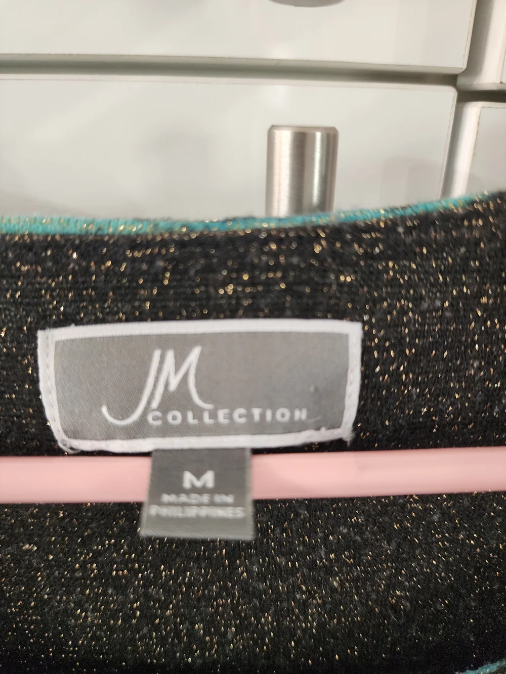 JM Collection Multicolor Scoop Neck Layered-Look Top